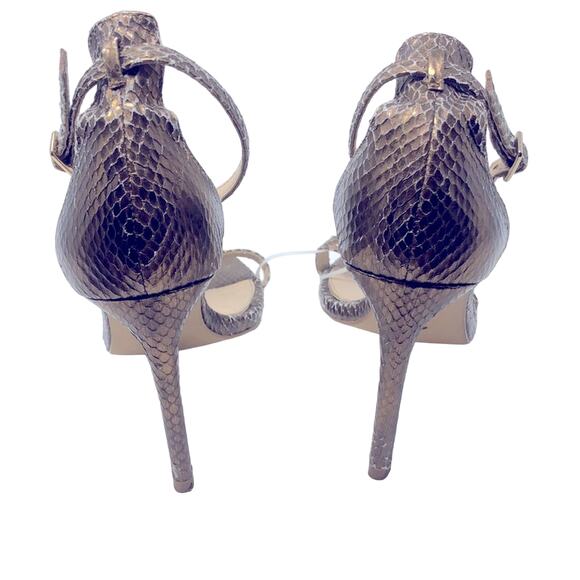 Zara Sandals Gold Snakeskin - Picture 7 of 9